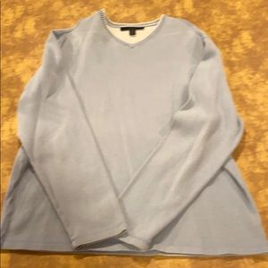 Express Light Blue Classic Fit Men Sweater